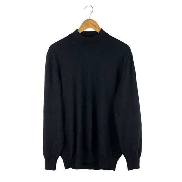Harry Rosen Women's Vintage Wool Mock Neck Knit Sweater US XL - Picture 1 of 8